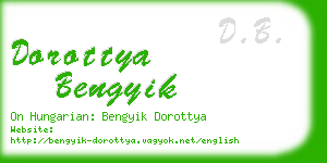 dorottya bengyik business card